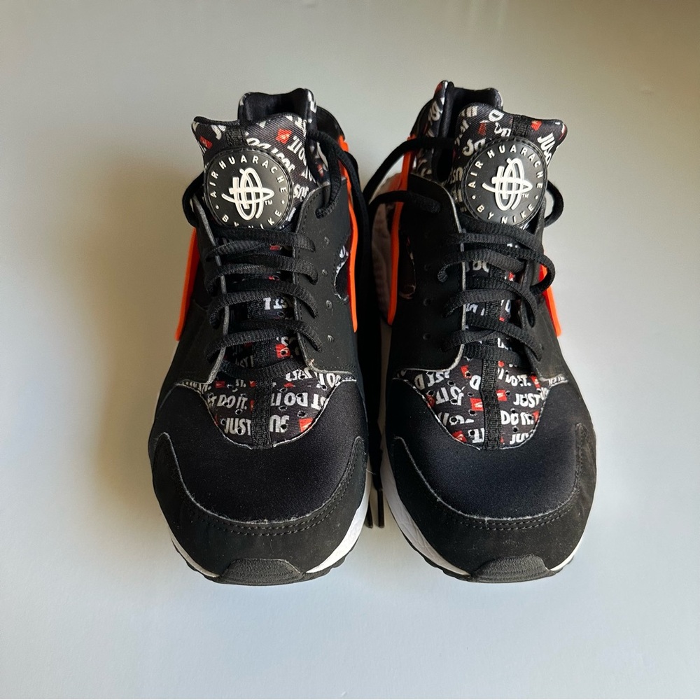 Nike Black & Orange Just Do It Huarache - Picture 6 of 7
